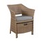 Alaterre Furniture Kokoli All-Weather Conversation Set with Set of 2 Chairs with Ottomans and 17"H Accent Table AWWG01GG - alternate 9